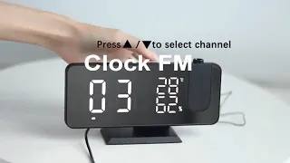 FM Radio LED Digital Smart Alarm Clock Watch Table Electronic Desktop Clocks (aliexpress)