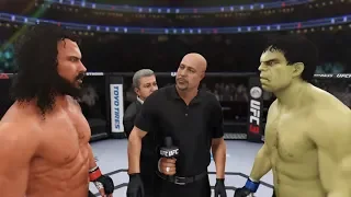 Hercules vs. Hulk (EA Sports UFC 3) - CPU vs. CPU - Crazy UFC 👊🤪