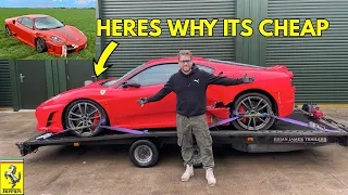 I Bought a Wrecked Ferrari 430 Scuderia Sight Unseen with UNKNOWN Damage