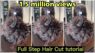 How to: Step With Layer hair cut कैसे करे/  multi layer cut/easy way/step by step/for beginners/2022