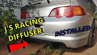 The rsx gets a Diffuser, from J's Racing.