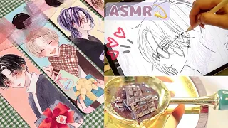 [ASMR] Valentine's picture drawing sound / iPad drawing sound / Sealing stamp [Working sleep BGM]