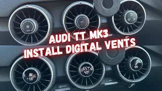 Audi TT MK3 8S Digital Air Vent install How To