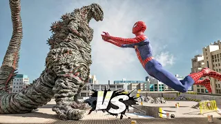 Spiderman Destroys Shin Godzilla