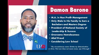 Spring 2019 University of Houston Downtown Graduate Commencement Ambassador, Damon Barone