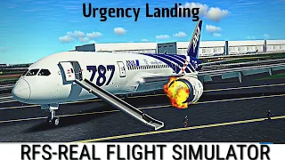 RFS - REAL FLIGHT SIMULATOR EMERGENCY LANDING AT HANEDA AIRPORT