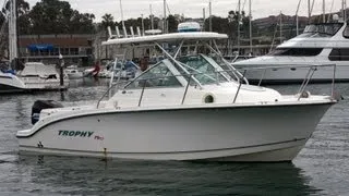 Trophy 2502 Fishing Boat Underway @ South Mountain Yachts