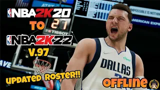 NBA 2K20 TO NBA 2K22 UPDATED ROSTER v.97 on android mobile | Gameplay