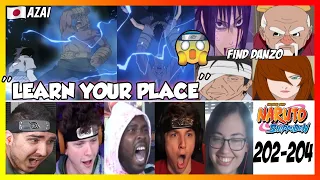 "Sasuke vs 5 Kage" Naruto Shippuden Episode 202-204 REACTION MASHUP