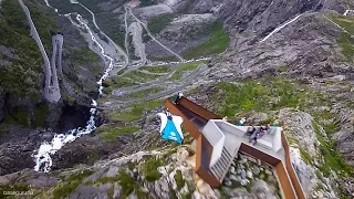 Wingsuit flying in the amazing Norway / Прыжок со стены Троллей