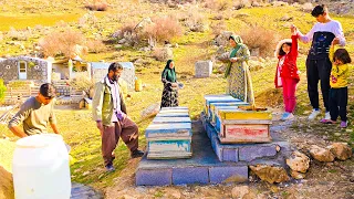 "Building a Honeycomb Haven: Amir and His Family Constructing and Transferring Beehives"