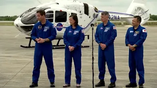 Crew Arrival at Kennedy Space Center for NASA's SpaceX Crew-2 Mission (as streamed live on 16/4/21)