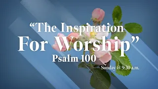 Worship Service - Sunday, April 21, 2024