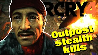 far cry 4 outpost Liberation like a pro | Badass stealth kills part-2