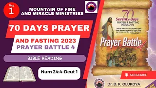 MFM 70 DAYS PRAYER AND FASTING BIBLE READING SECTION 2 DAY 1