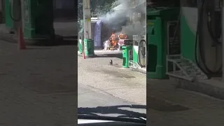 Car on fire Ramsgate video