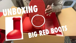 UNBOXING: MSCHF’s BIG RED BOOTS