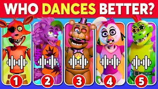 Who DANCES Better? 💃🎶 Five Nights at Freddy's Edition 🐻 Freddy Fazbear, Chica, Roxy, Monty,...