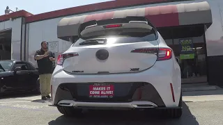 2019 Toyota Corolla XSE Sound Clip with Custom Borla exhaust
