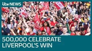 Thousands celebrate Liverpool's win at team victory parade | ITV News