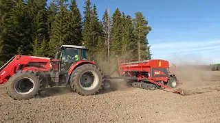 Massey Ferguson 7616 & Tume Super Nova Combi kylvöä