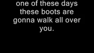 These Boots Are Made for Walking With Lyrics Nancy Sinatra