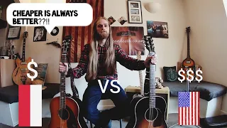 Gibson J45 VS Epiphone Texan (USA VS Asia) - Acoustic guitar battle
