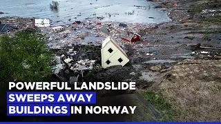 Norway Landslide: Powerful Landslide Sweeps Away Buildings In Norway