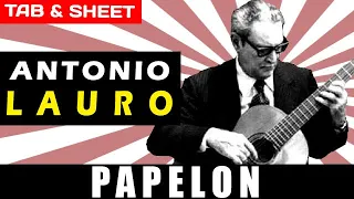 TAB/Sheet: Papelon by Antonio Lauro [PDF + Guitar Pro + MIDI]