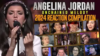 NEW 2024 ANGELINA JORDAN REACTIONS COMPILATION Unchained Melody - KORK - Nobel Peace Prize