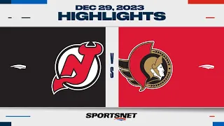 NHL Highlights | Devils vs. Senators - December 29, 2023