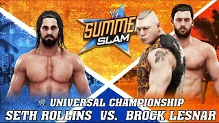 WWE2k19.Шуточный Прогноз  SummerSlam 2019: Seth Rollins vs. Brock Lesnar(c).