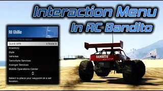 GTA Online: How to Open the Interaction Menu in the RC Bandito