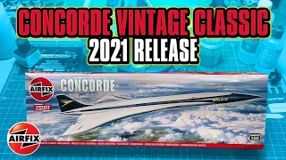 Airfix Concorde Vintage Classic Model Kit Review Unboxing 2021 Release