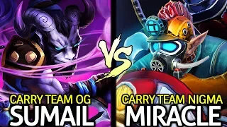 MIRACLE Gyrocopter Carry Nigma VS SUMAIL Riki Carry OG Epic Battle 7.24 Dota 2