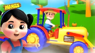 Tractors Wheels Go Round And Round | Nursery Rhymes for Children | Videos for Babies
