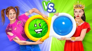 JUGUETES RICOS vs. QUEBRADOS | Cómo hacer fidget de bricolaje | ASMR | Hazte popular con 123 GO!