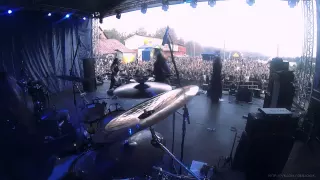 Барабанщик Денис Золотов - "Ведьма" (гр. КАЛЕВАЛА, Folk Summer Fest 2015, drum cam)