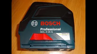 4К Обзор Bosch GCL 2-15 G  и Распаковка GCL 2-15G.
