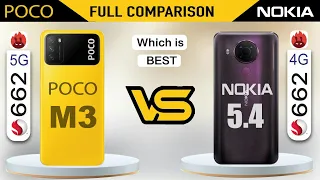 POCO M3 vs Nokia 5.4 Full Comparison SD 662 |Which is Best