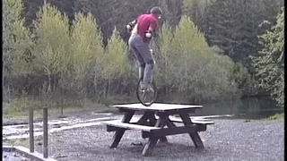 русские субтитры George Peck Rough Terrain Unicycling 480p