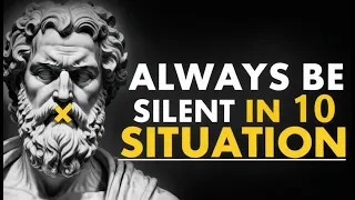 Always Be Silent In 10 Situation Marcus Aurelius I Stoicism