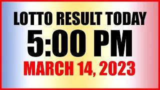 Lotto Result Today 5pm March 14, 2023 Swertres Ez2 Pcso