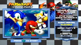 Sonic Heroes Demo - Mario Kart Bonus Disc