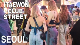 [4K]🔥불토 이태원 클럽 거리 걷기 Seoul saturday night walking in Itaewon club street,the charm of bars and clubs