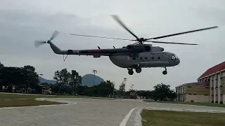 Takeoff of Indian Air Force Helicopter closer view  #mi17helicopter