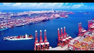 Port of Shanghai. The world's largest deep-water port by cargo turnover.