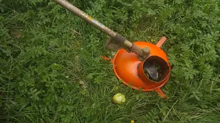 Trimmer nozzle for chopping apples with your own hands