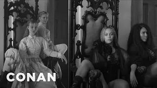 Elle Fanning Got To Sit In Beyoncé's "Lemonade" Chair | CONAN on TBS