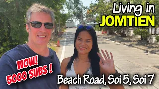 Jomtien Happy Sunday, Soi 5, Soi 7, Ice Cream and Thank You For 5000 Subs 😎